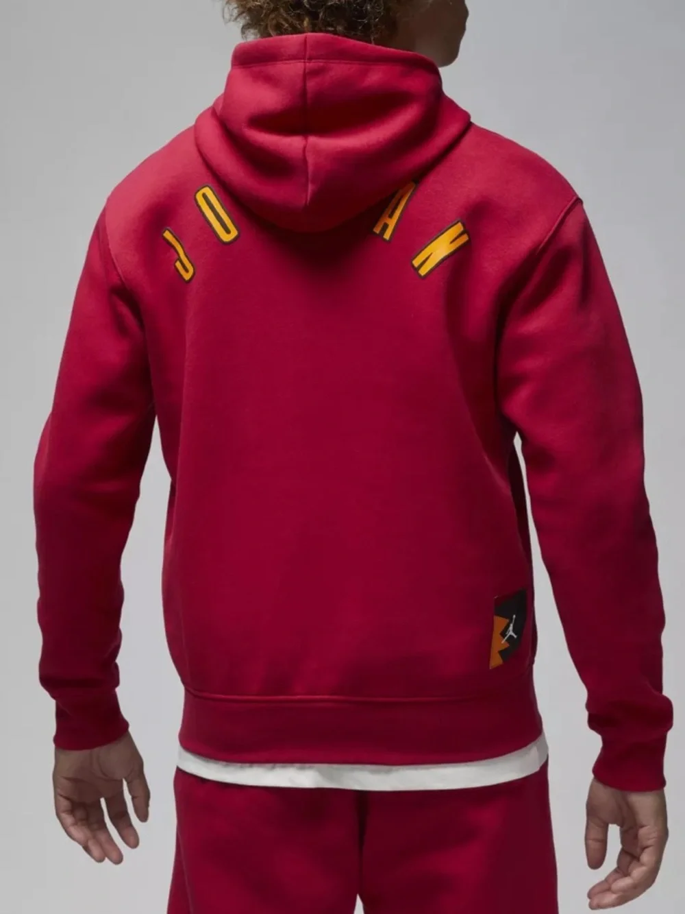 Jordan Men's Flight MVP Fleece Pullover Hoodie Cardinal Red Size XL